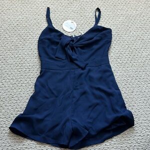 NWT Navy Romper size Small